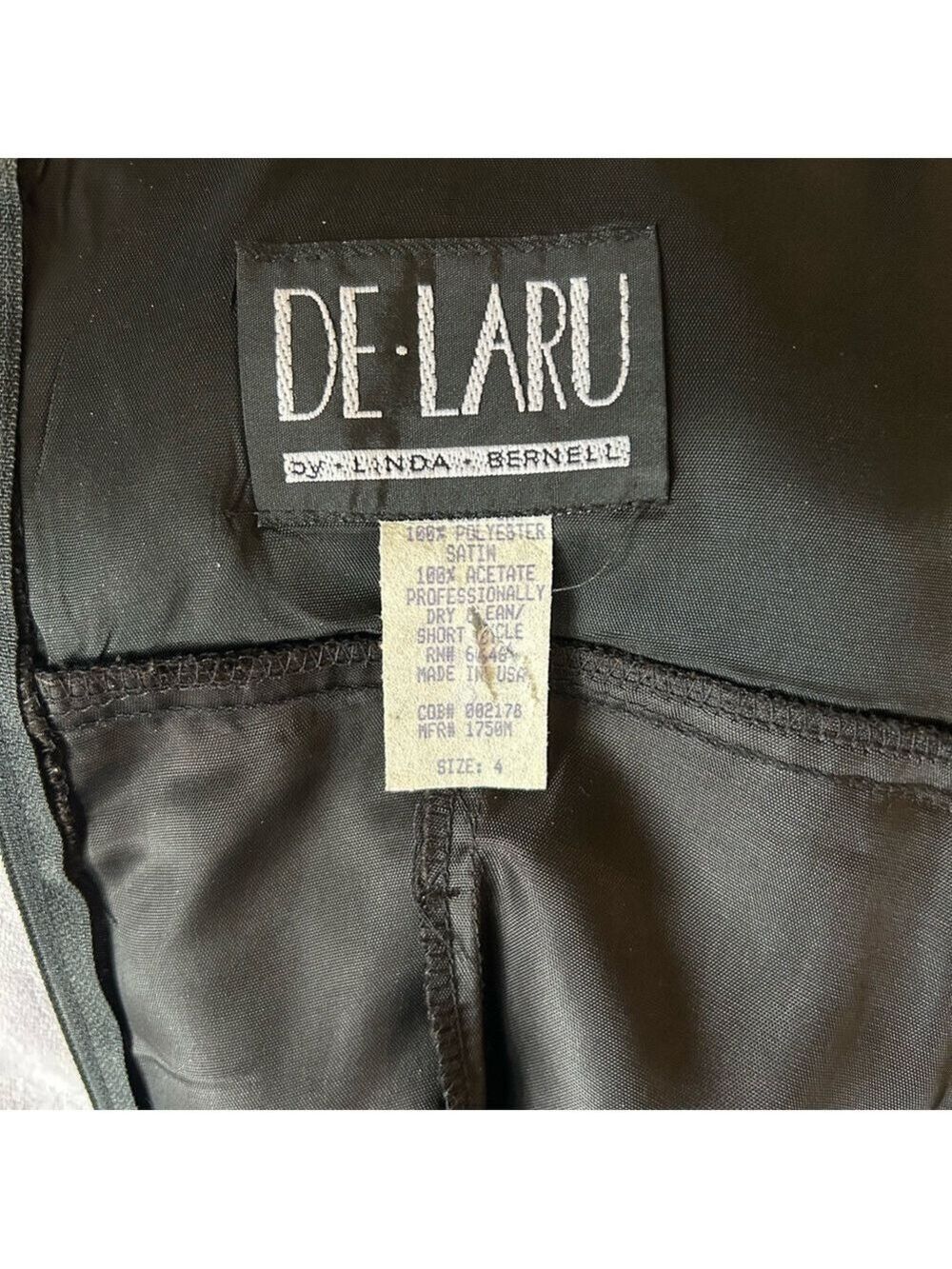 De Laru Vintage Black Maxi Dress with Bow and Sequin Detail size 4 - Picture 12 of 12